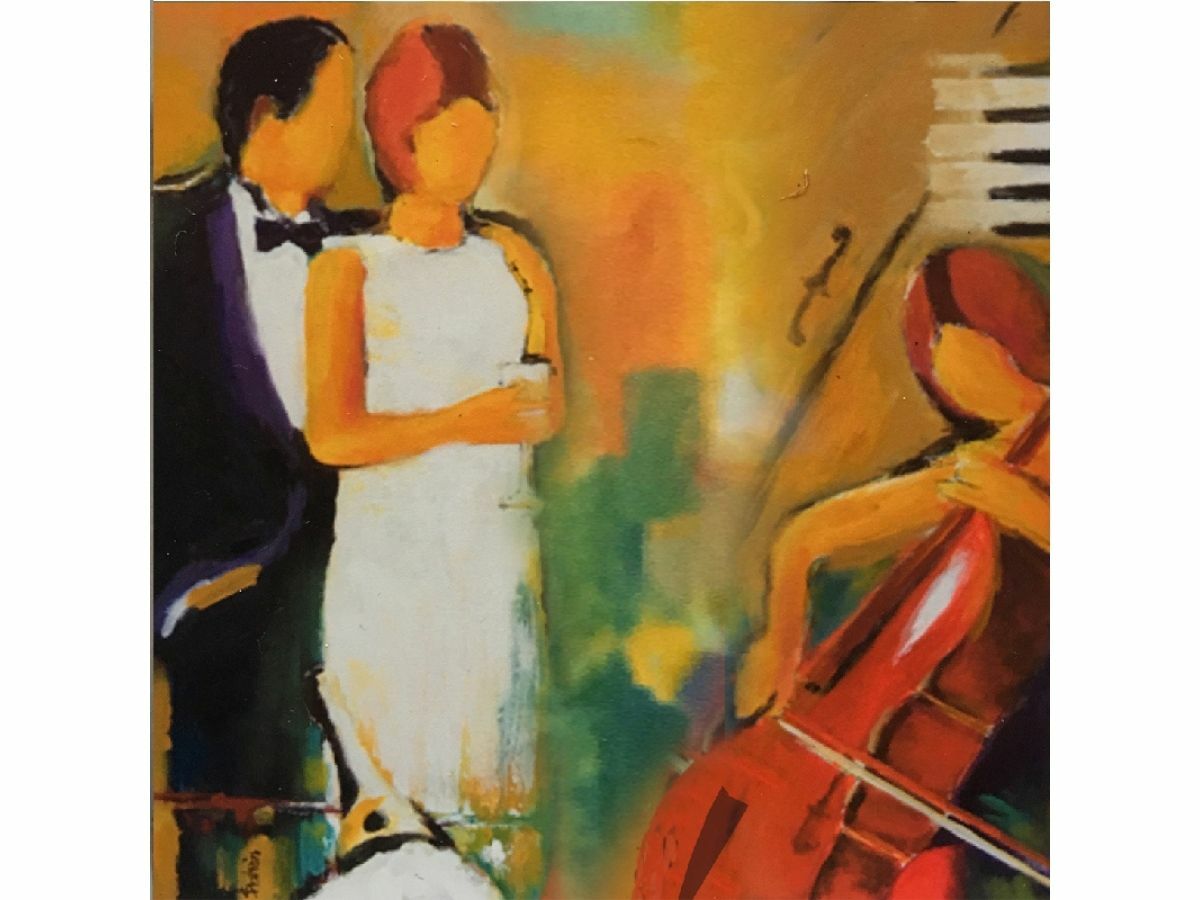Original Artwork called Solo Cello for Two