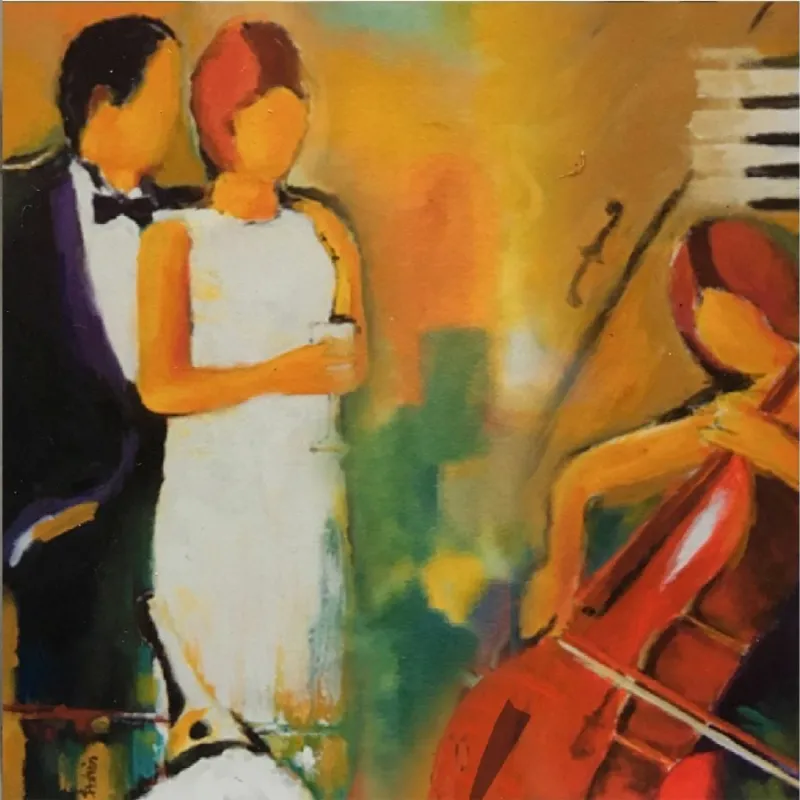 Original Artwork called Solo Cello for Two
