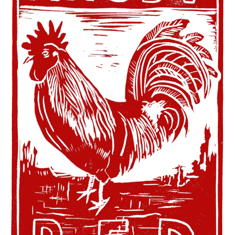 Rhode Island Artists print of Rhody Red