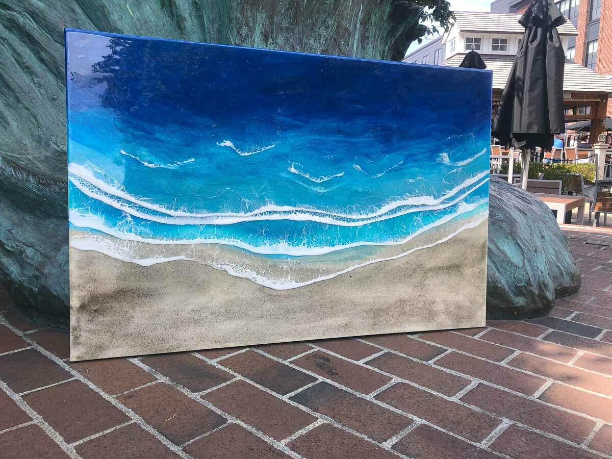 Gooseberry Beach Canvas Wall Art made from RI